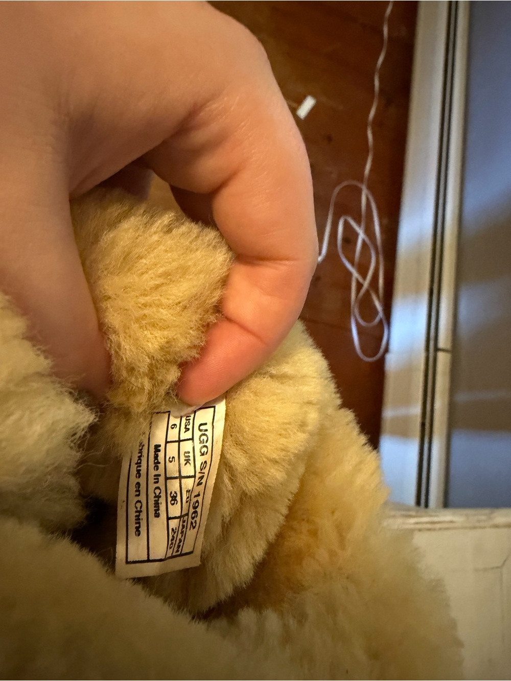 UGG Chestnut Tall Triple Button Sheepskin Boots - Picture 5 of 12